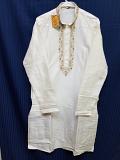 Men's 6315 Black Tussar  Kurta Pajama Set Size Small Medium   